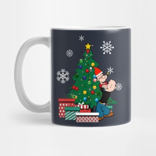 Popeye Around The Christmas Tree Mug